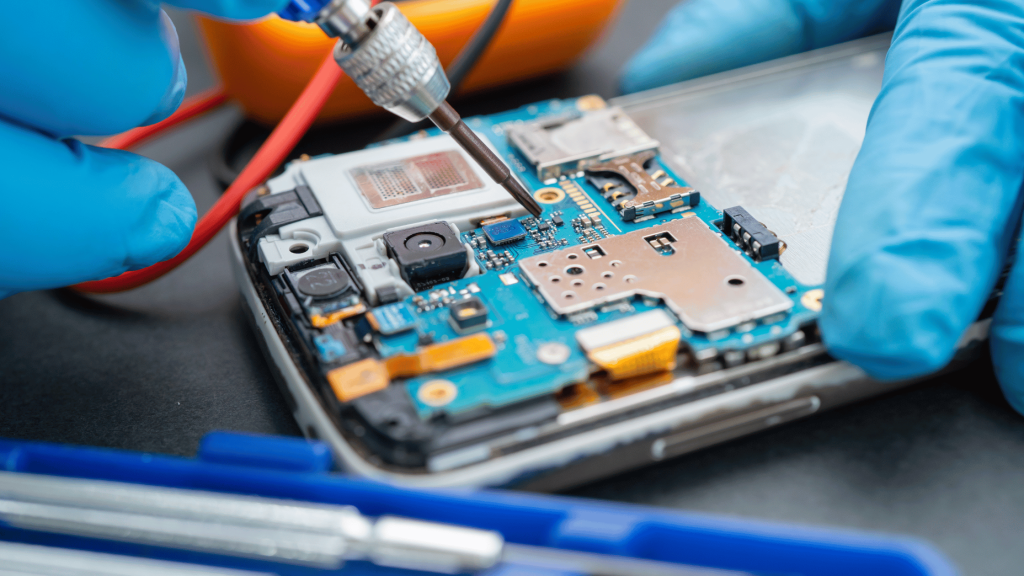 The student is learning practical Phone Repair skills.